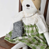 Fig the Frenchie Dog - Ojai Orchard Skirt - Handmade Heirloom Doll