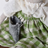 Ruthie the Rabbit doll - Ojai Orchard Gingham Skirt