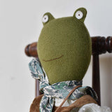 Fern the Frog doll- Corduroy Overalls with Blouse