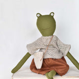 Fern the Frog doll- French Knit Sweater with Layer Skirt