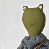 Fern the Frog doll- French Knit Sweater with Morning Skirt