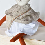 Florette the Fox doll - French Knit Sweater with Morning Skirt