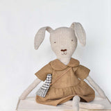Ruthie the Rabbit doll 16 inch woolen heirloom toy in floral dress