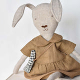 Ruthie the Rabbit doll 16 inch woolen heirloom toy in floral dress