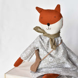 Florette the Fox doll - Liberty Floral Day Dress
