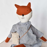 Florette the Fox doll - Breezy Stripe Day Dress