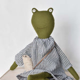 Fern the Frog doll- Breezy Striped Day Dress