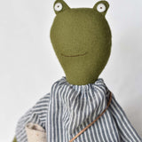 Fern the Frog doll- Breezy Striped Day Dress