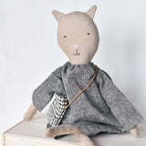 Mae the Barn Cat - Charcoal Chambray Day Dress