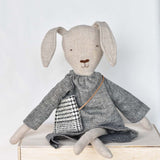 Ruthie the Rabbit doll - Charcoal Chambray Day Dress
