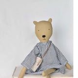 Agatha the Bear doll - Breezy Stripe Day Dress