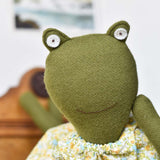 Fern the Frog doll - Cottage Day Dress - Made in Maine