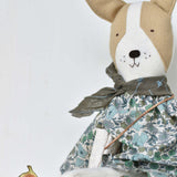 Fig the Frenchie Dog - Liberty Floral Day Dress- Handmade Heirloom Doll
