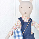 Mae the Barn Cat - Garden Floral top with Overalls