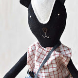 Scout the Skunk Doll - Gingham Picnic Set