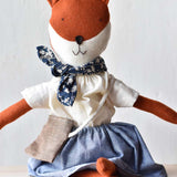 Florette the Fox Doll - Chambray