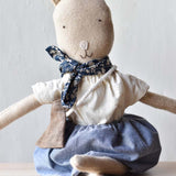 Mae the Barn Cat Doll - Chambray