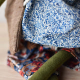 Fern the Frog Doll - Liberty smock top with Liberty Bloomers