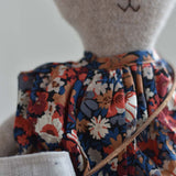 Ruthie the Rabbit – Heirloom Wool Doll in Canyon Liberty Dress