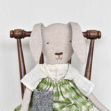 Ruthie the Rabbit doll - Ojai Orchard Gingham Skirt