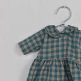 Fern the Frog doll- Gingham Dress with Peter Pan collar