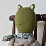 Fern the Frog doll- Oat Sweater with Morning Skirt