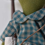 Fern the Frog doll- Gingham Dress with Peter Pan collar