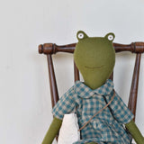 Fern the Frog doll- Gingham Dress with Peter Pan collar
