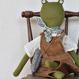 Fern the Frog doll- Corduroy Overalls with Blouse