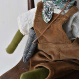 Fern the Frog doll- Corduroy Overalls with Blouse