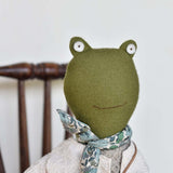 Fern the Frog doll- Oat Sweater with Morning Skirt and Orchard Coat **Limited Edition**