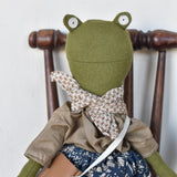 Fern the Frog doll-  Liberty woodland skirt