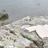 Maine Island Sweater - Heirloom Doll Clothing - Alpaca Sweater Flax
