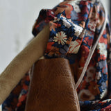 Agatha the Bear  — Heirloom Wool Doll in Liberty Floral Dress