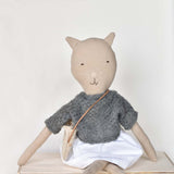 Mae the Barn Cat - French Knit Sweater with Morning Skirt