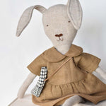 Ruthie the Rabbit doll 16 inch woolen heirloom toy in floral dress