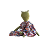 Fern the Frog – Heirloom Wool Doll in Canyon Liberty Dress