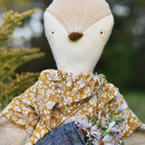 Olive the owl doll - Liberty floral dress