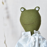 Fern the Frog doll- Silk Ruffle Blouse with Suede boots**Limited Edition**