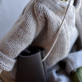 Fern the Frog- Heirloom Wool Doll in Island Sweater and  Linen Trousers