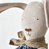 Ruthie the Rabbit Doll - Indigo Floral Liberty