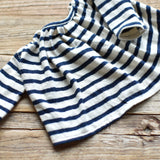 Ruthie the Rabbit – Heirloom Wool Doll in Harbor Stripe Set
