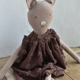 Plum the Pig - Handmade Wool Doll