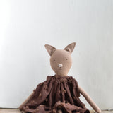 Plum the Pig - Handmade Wool Doll